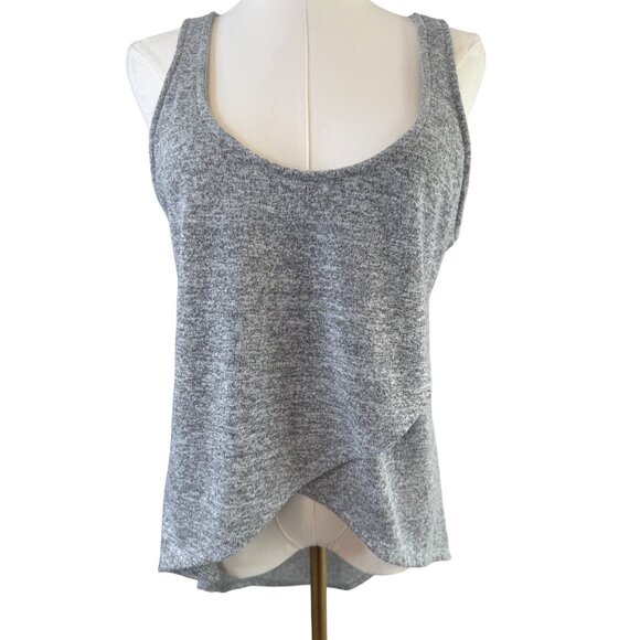 2/$25 Express One Eleven Gray Asymmetrical Hem Tank Top Size M - Picture 1 of 14